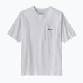 Férfi póló Patagonia Boardshort Logo Pocket Responsibili fiber white