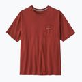 Férfi póló Patagonia Boardshort Logo Pocket Responsibili rusty red