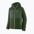 Férfi trekking pulóver Patagonia R2 TechFace Hoody treeline green