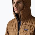 Férfi bélelt kabát Patagonia Nano Puff Hoody deer brown 5
