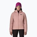 Női pehelykabát Patagonia Down Sweater Hoody moonrise taupe