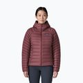 Női pehelykabát Patagonia Down Sweater Hoody dark ruby