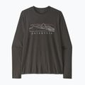 Férfi hosszú ujjú póló Patagonia Cap Cool Trail Stratapeaks ink black