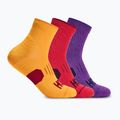 Zokni HOKA Quarter Run Sock 3-Pack egg yolk/cerise/virtual violet