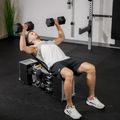 TREXO szett Pad tárolóval + Hex súlyzók fekete 4