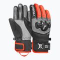 Gyerek síkesztyűk Reusch Worldcup Warrior R-Tex XT Junior black/silver/fluo red 2