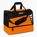 Sporttáska ERIMA Six Wings Sports Bag With Bottom Compartment 35 l orange/black