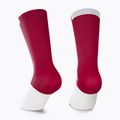 ASSOS GT C2 piros/fehér kerékpáros zokni P13.60.700.4M.0 2