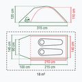 Coleman Darwin 2+ 2 személyes kemping sátor szürke 2176902 2