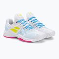 Babolat női teniszcipő 21 Jet Mach 3 Clay fehér/kénes tavaszi 21 Jet Mach 3 Clay fehér/kénes tavaszi 4