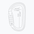 Petzl Am'D Triact-Lock karabiner arany M34A TLY 2