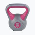 Kettlebell Sveltus Fit 2 kg szürke/rózsaszín