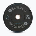 Olimpiai bumper tárcsa Sveltus Training Olympic Disc 5 kg black