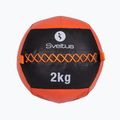 Sveltus fali labda 2 kg fekete/piros