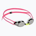 Gyerek úszószemüveg arena Tracks JR Mirror silver/white/fuchsia