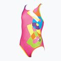 Gyermek egyrészes fürdőruha arena Patch One Piece L rózsaszín 2A787 6