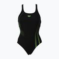 Női egyrészes fürdőruha arena Shadow One Piece fekete/zöld 000088/506 4