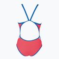Női egyrészes fürdőruha arena Team Stripe Super Fly Back One Piece piros-kék 001195/477 6