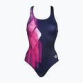 Női egyrészes fürdőruha arena Swim Pro Back L tengerészkék/rózsaszín 002842/700 4