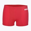 Férfi úszó boxer nadrág arena Team Swim Short Solid red/white