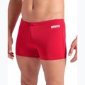Férfi úszó boxer nadrág arena Team Swim Short Solid red/white 7