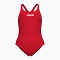 Arena Team Swim Pro Solid piros/fehér egyrészes gyermek fürdőruha