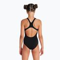 Gyermek egyrészes fürdőruha arena Team Swim Pro Solid fekete/fehér 6