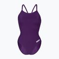 Női egyrészes fürdőruha Arena Team Light Drop Solid plum/white