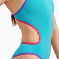 Női egyrészes fürdőruha arena One Double Cross Back One Piece kék 004732/889 6