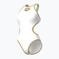 Női egyrészes fürdőruha Arena One Biglogo One Piece white/gold 3