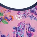 Női egyrészes fürdőruha arena Rose Texture fürdőruha Xcross Back multi rózsaszín/navy 3