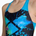 Gyermek egyrészes fürdőruha arena Multi Pixels New Swim Pro Back fekete/türkizkék 5