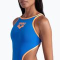 Női egyrészes fürdőruha arena One Biglogo One Piece blue river/fluo orange 4