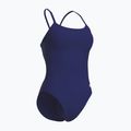 Női egyrészes fürdőruha arena Lace Back Solid navy/fehér 3