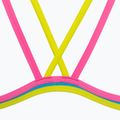 Női egyrészes fürdőruha arena One Double Cross Back One Piece türkiz/fluo rózsaszín/lágy zöld 5