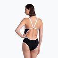 Női egyrészes fürdőruha arena Icons Super Fly Back Solid black / white 3