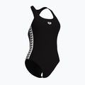 Női egyrészes fürdőruha arena Icons Racer Back Solid black / white 4