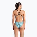 Női egyrészes fürdőruha arena Escape Challenge Back black/water blue multi 3