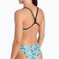 Női egyrészes fürdőruha arena Escape Challenge Back black/water blue multi 5