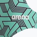 Női egyrészes fürdőruha arena Escape Challenge Back black/water blue multi 3