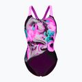 Női egyrészes fürdőruha arena Imaginary Swim Pro Back black/shocking pink/multi