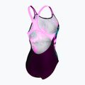 Női egyrészes fürdőruha arena Imaginary Swim Pro Back black/shocking pink/multi 4