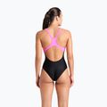 Női egyrészes fürdőruha arena Imaginary Swim Pro Back black/shocking pink/multi 7