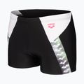 Férfi úszónadrág arena Stripe Swim Short black/white/multi 3
