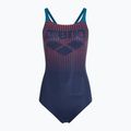 Női egyrészes fürdőruha arena Foggy Dots Swim Pro Back navy / blue cosmo