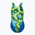 Gyerek egyrészes fürdőruha arena Star Shaped Swim Tech L blue river/soft green/multi