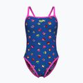 Női egyrészes fürdőruha arena Reversible Swimsuit Challenge Back royal multi/shocking pink