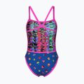 Női egyrészes fürdőruha arena Reversible Swimsuit Challenge Back royal multi/shocking pink 3
