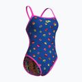 Női egyrészes fürdőruha arena Reversible Swimsuit Challenge Back royal multi/shocking pink 6
