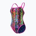 Női egyrészes fürdőruha arena Reversible Swimsuit Challenge Back royal multi/shocking pink 7